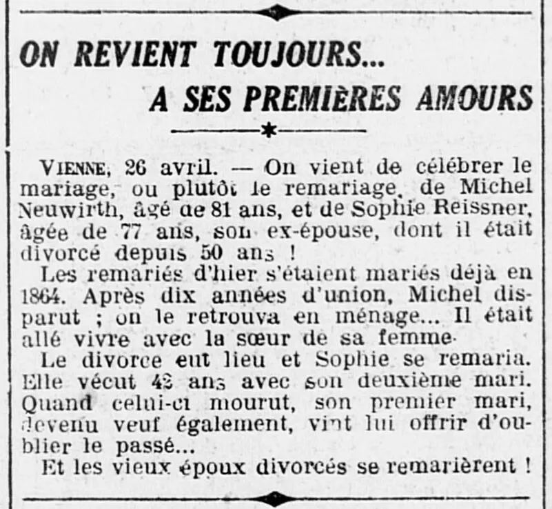On revient toujours... à ses premières amours.