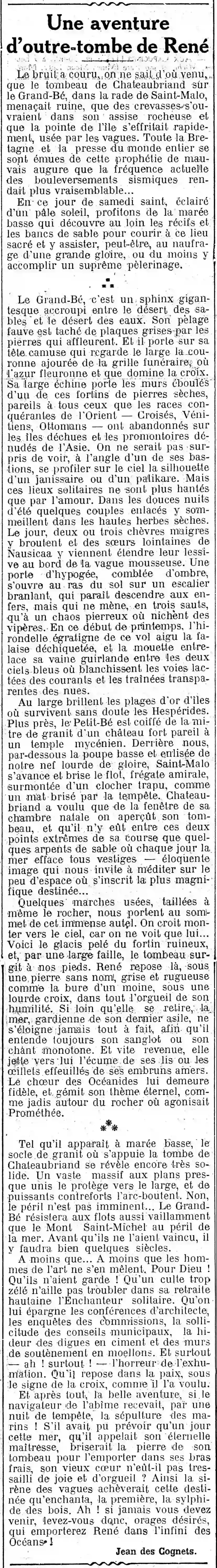 tombeau de Chateaubriand
