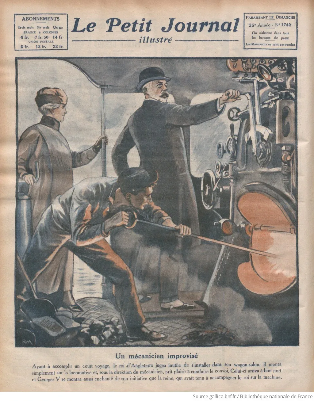An improvised mechanic, King George V