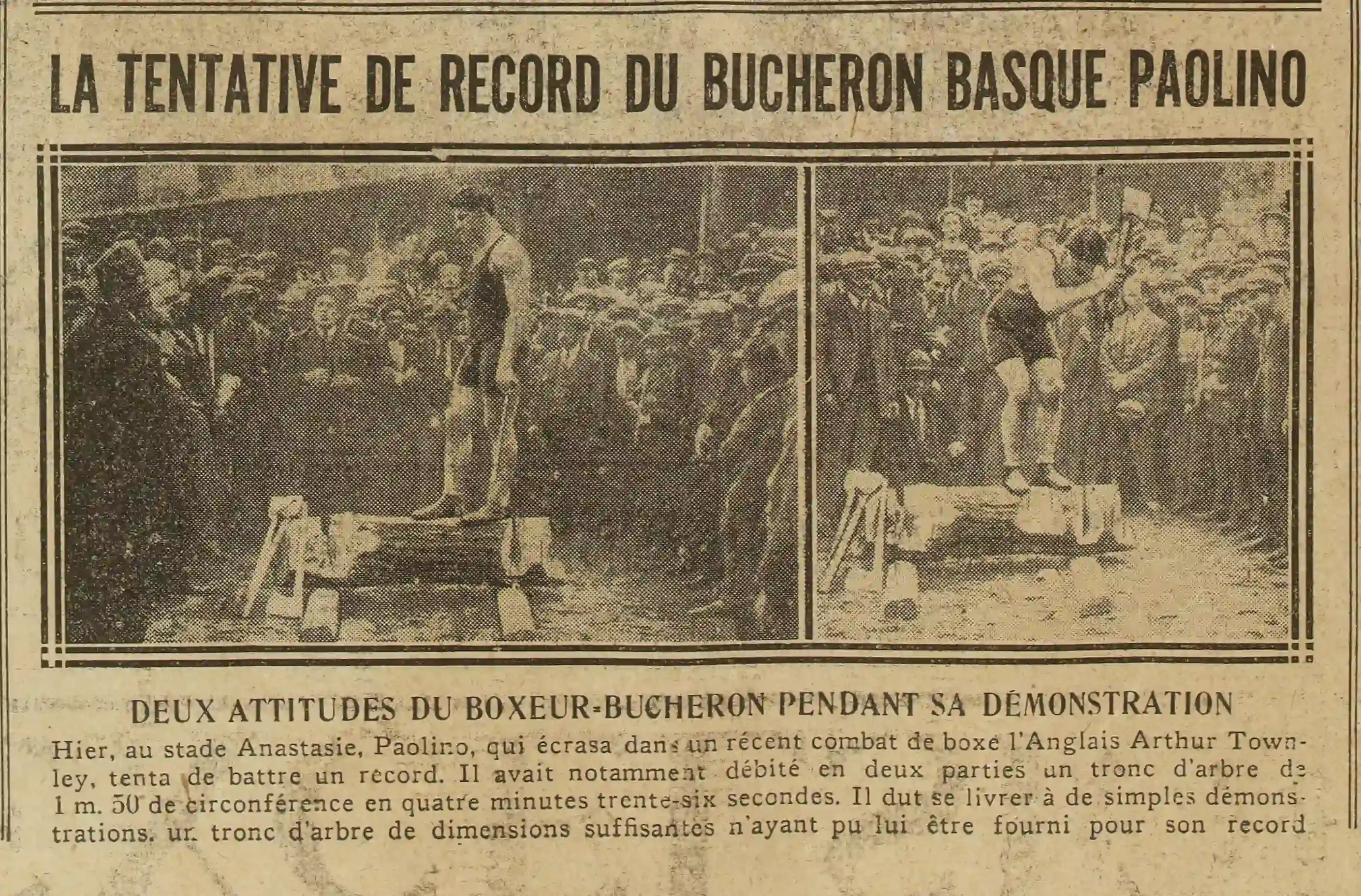 Basque lumberjack-boxer Paulino