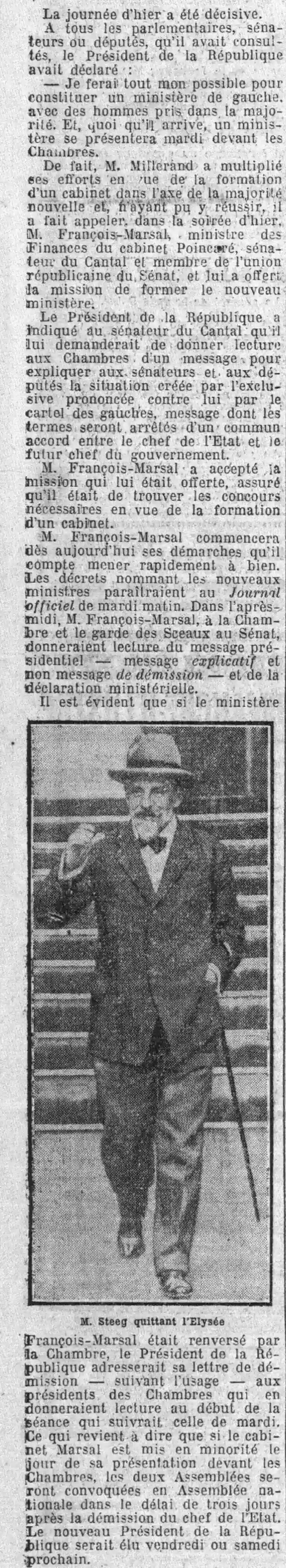 After the elections government formation