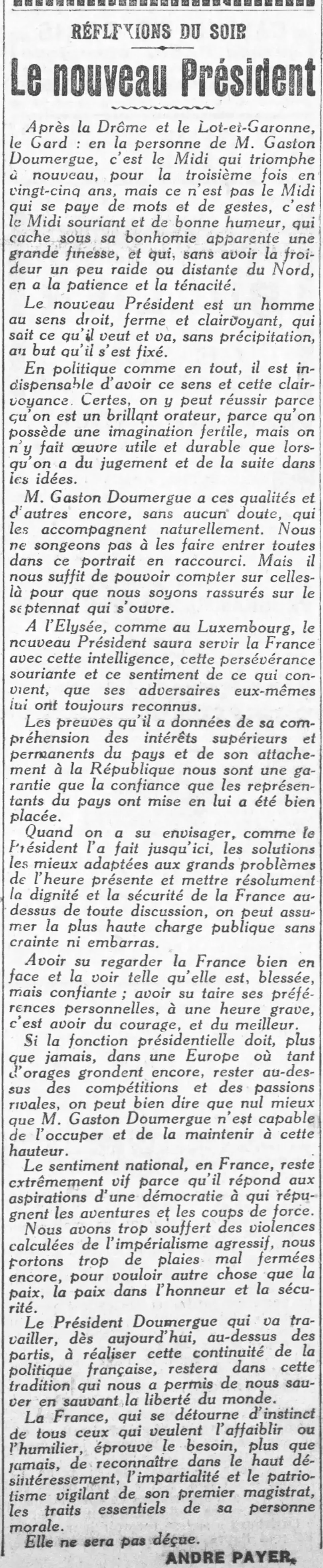 In politics one can succeed because one is a brilliant speaker...