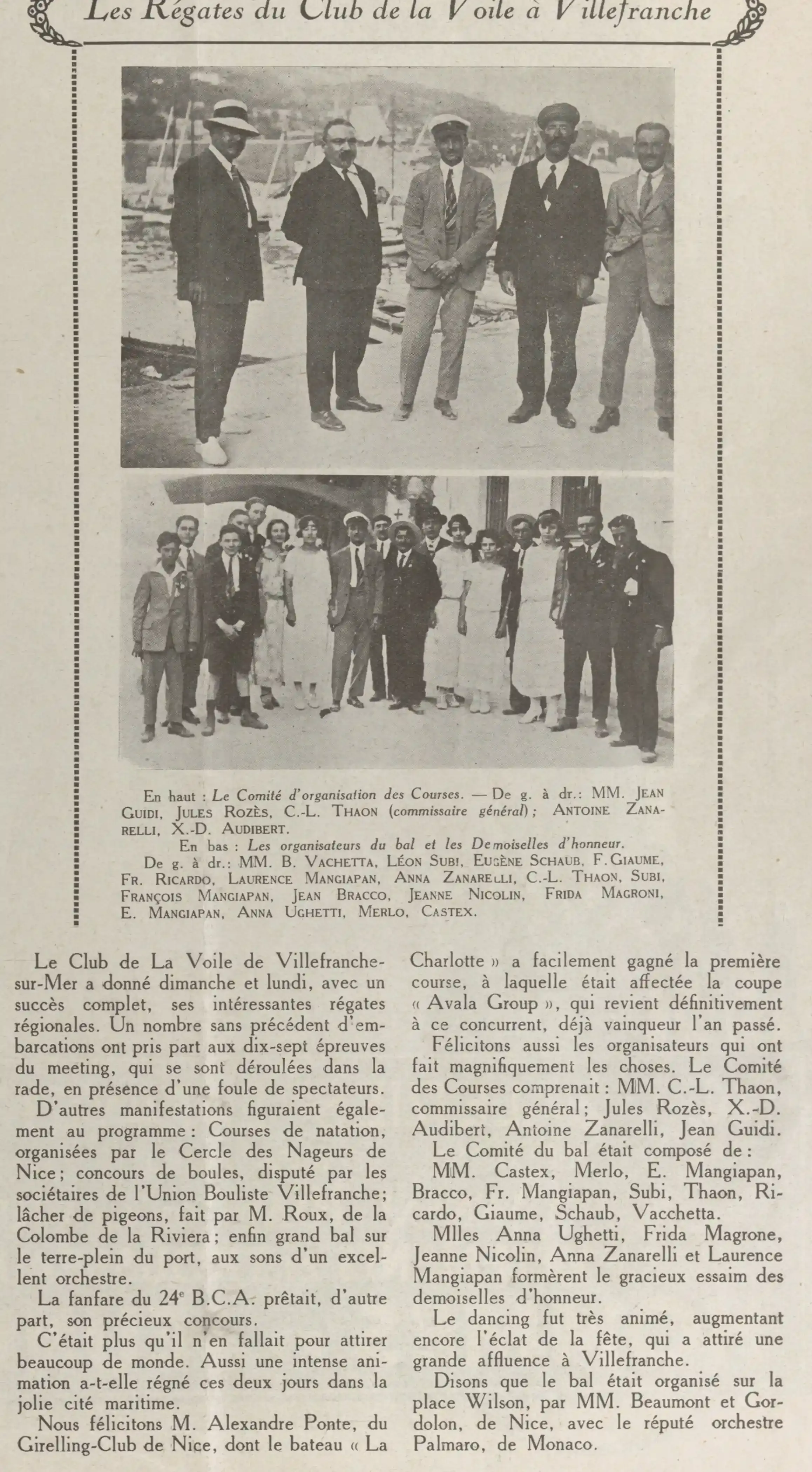 régates de Villefranche