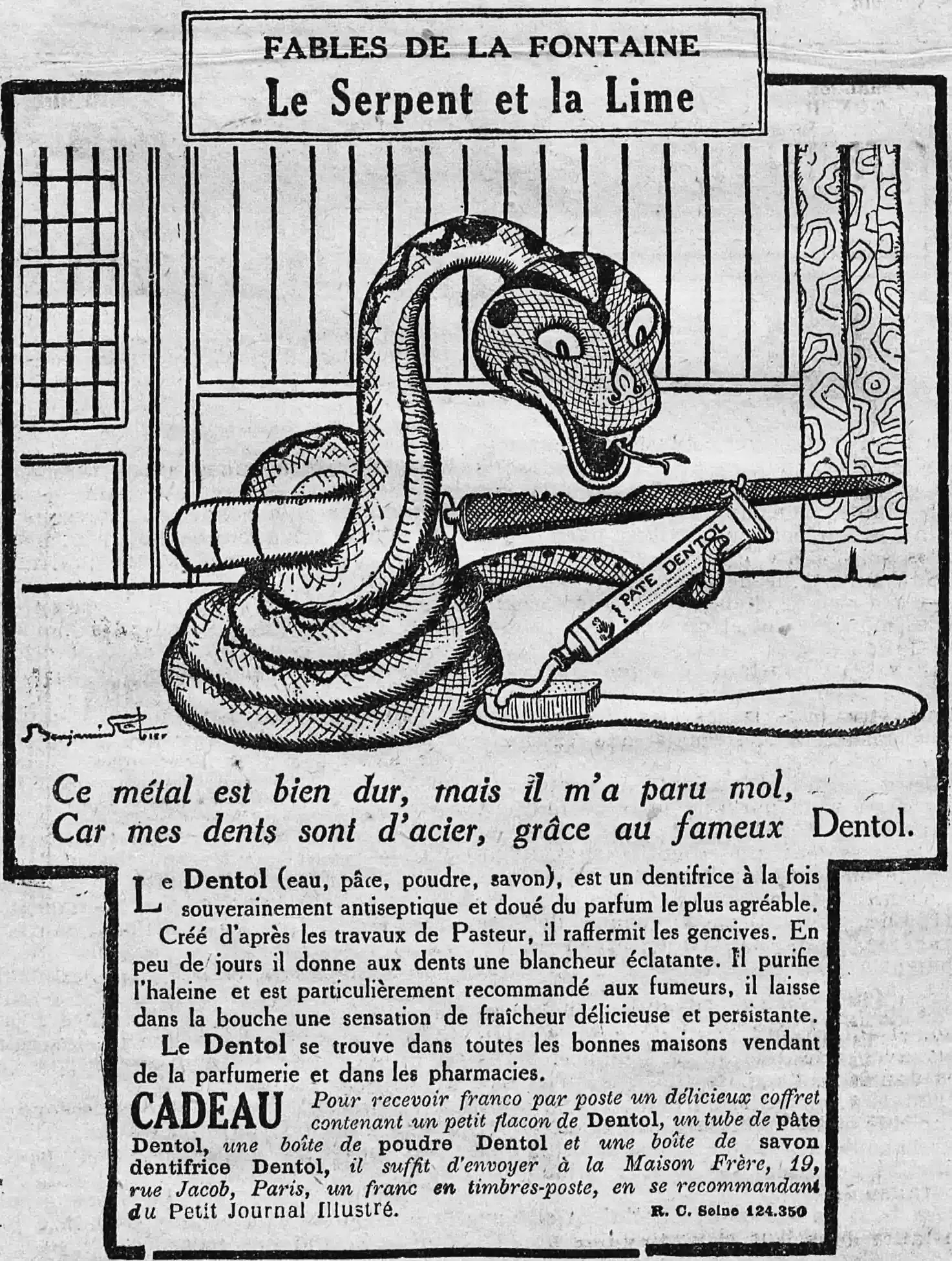 La fable du serpent et de la lime