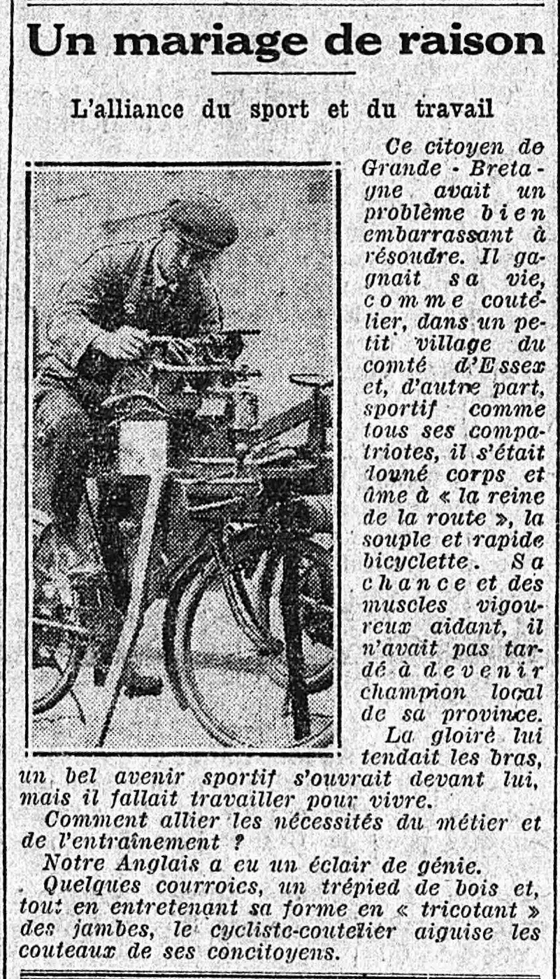 Le cycliste rémouleur