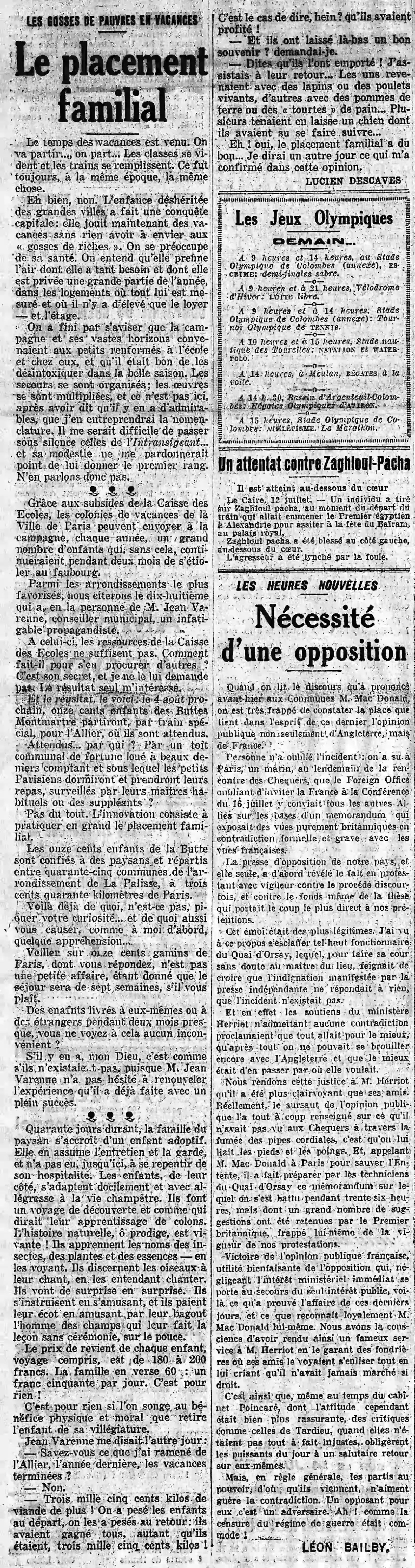 Les gosses de pauvres en vacances