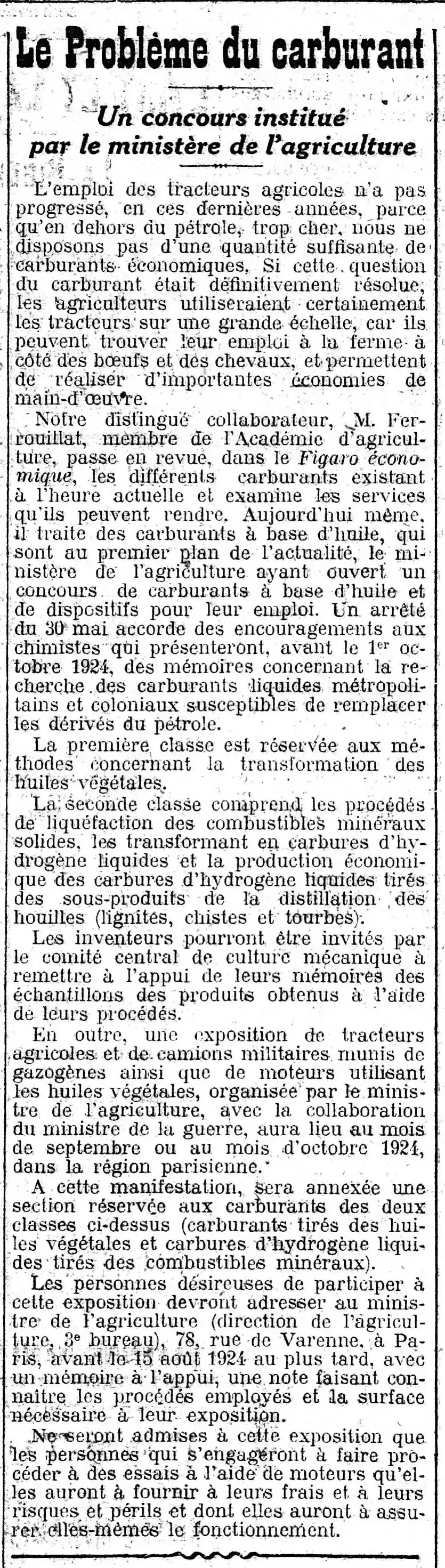  problèmes de carburants 