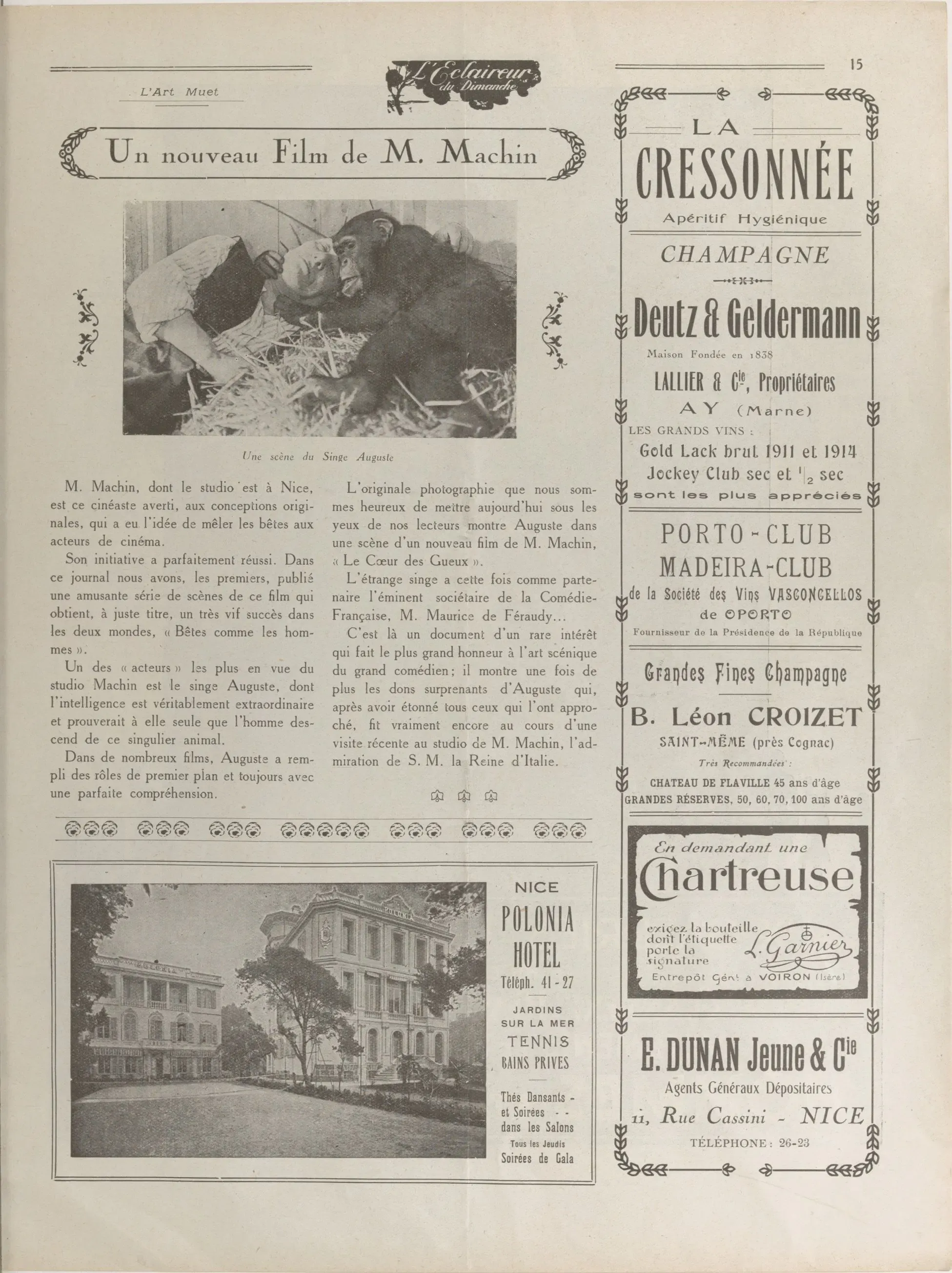L'art muet : " le cœur des gueux " 17 août 1924