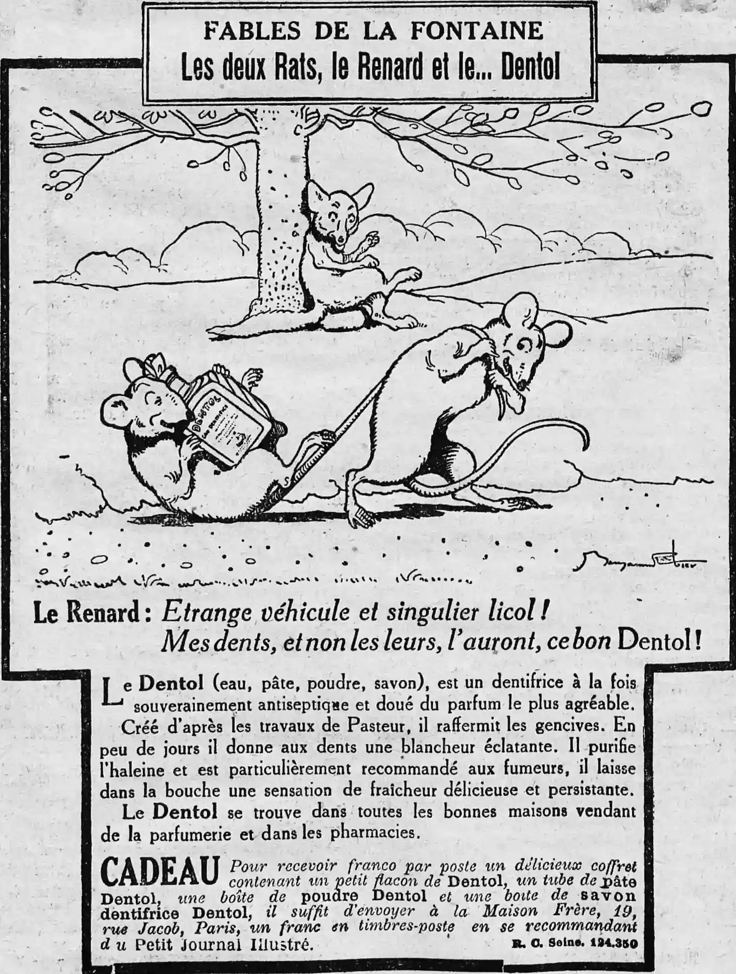 Les fables hebdomadaires de la Fontaine 24 août 1924