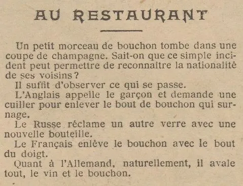Une récréation de La Bignole : au restaurant, qui fait quoi ?
