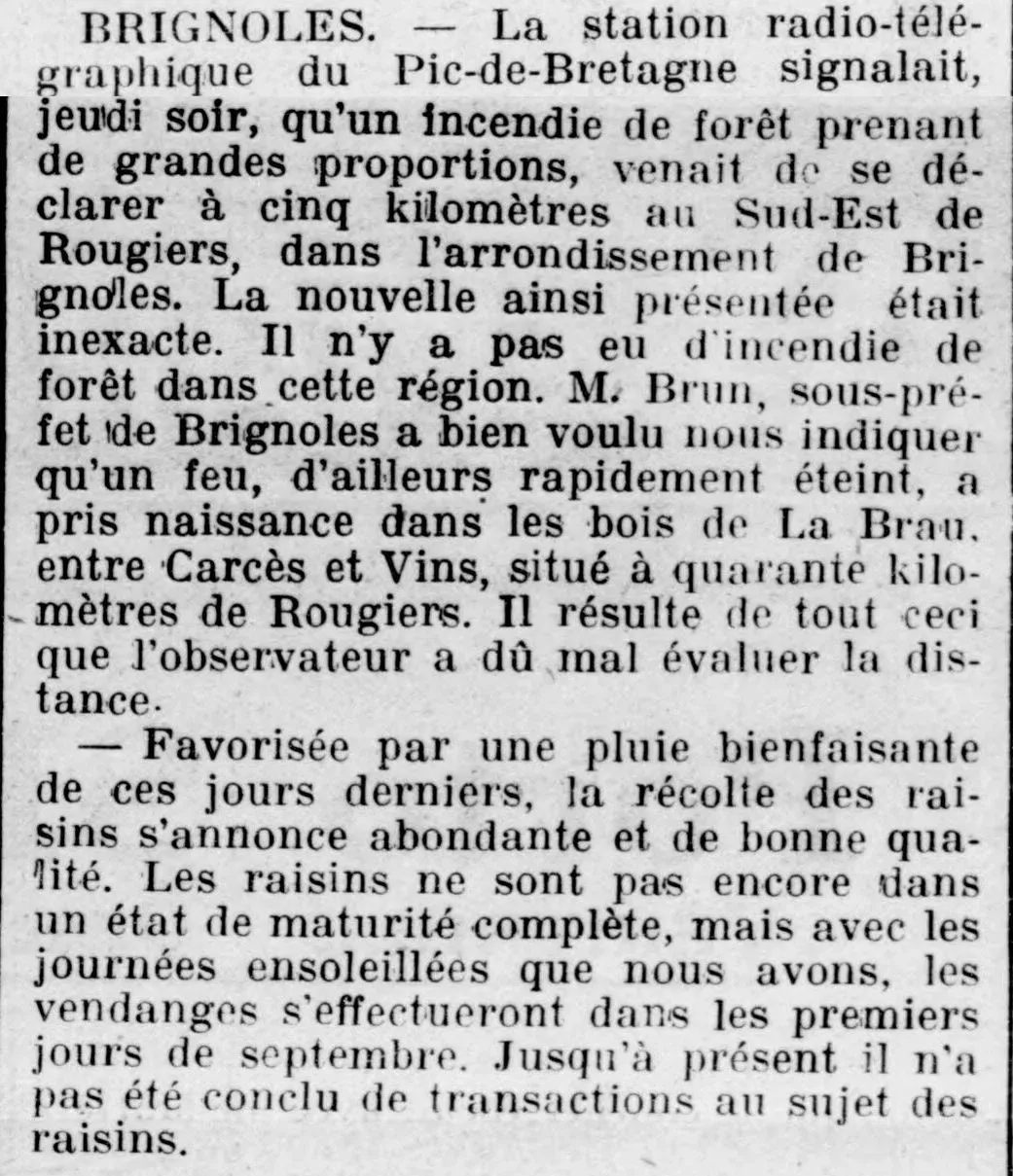 La Bignole à Brignoles dans le Var 