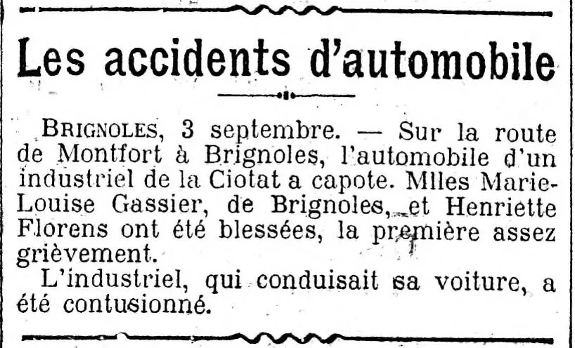  Sur la route de Montfort à Brignoles