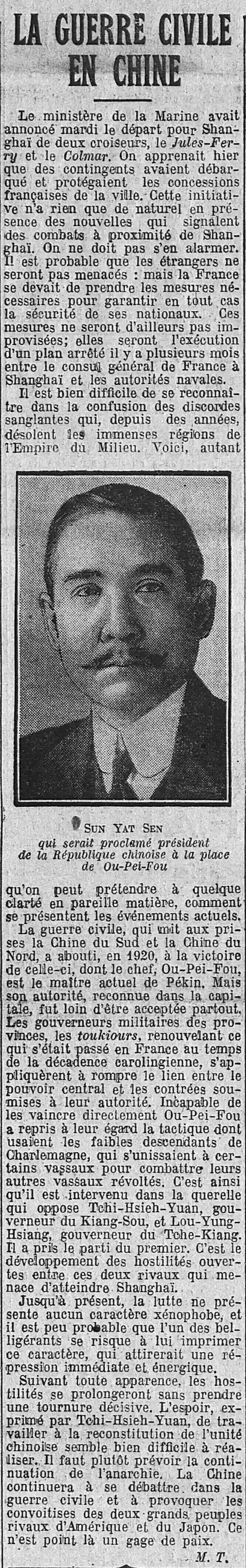 La guerre civile en Chine