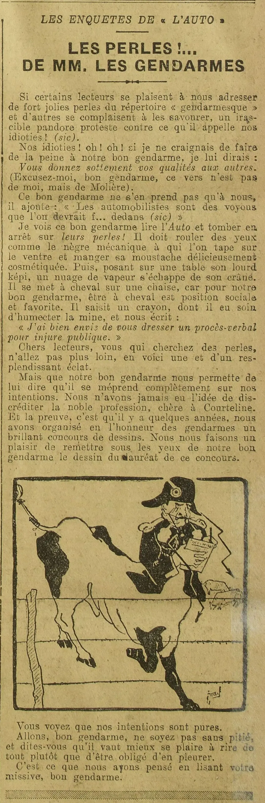  perles de Messieurs les gendarmes 