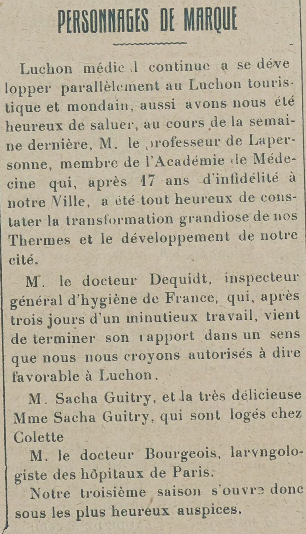 Personnages de marque 