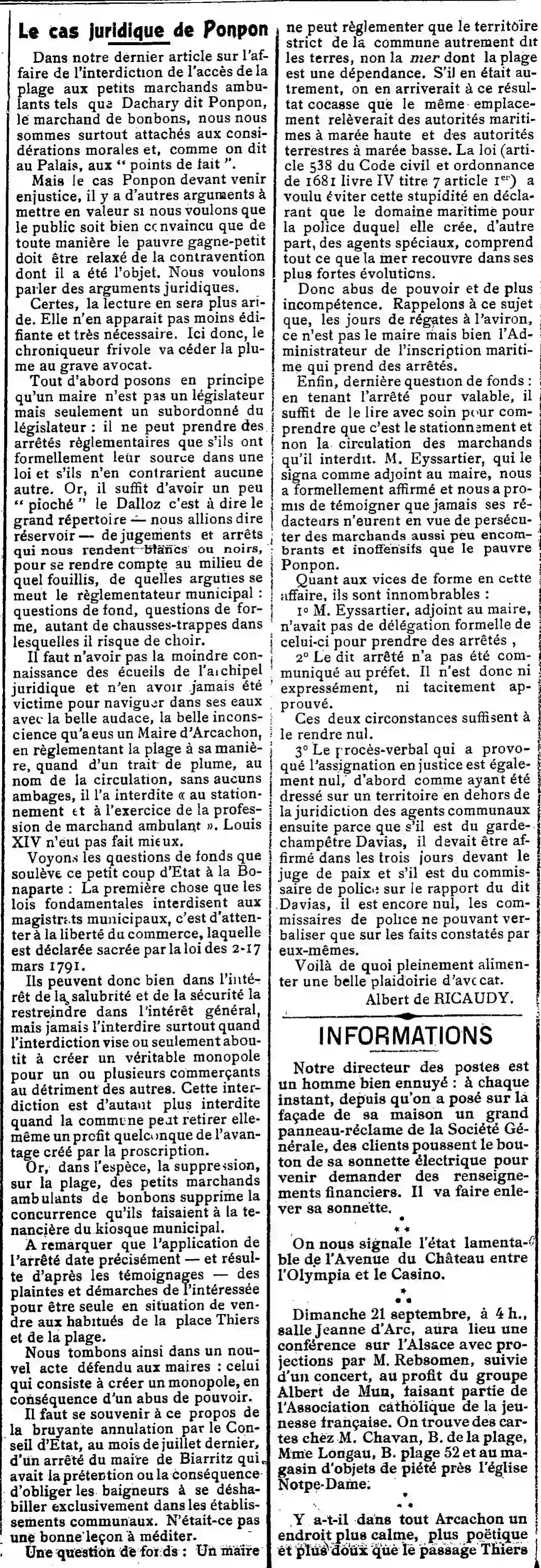  Le cas juridique de Ponpon, c'est la suite des malheurs de Ponpon