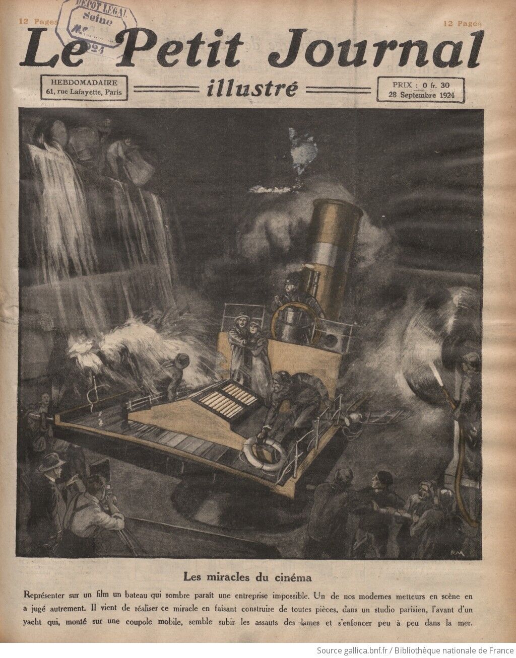 Une illustration de pleine page : les miracles du cinéma