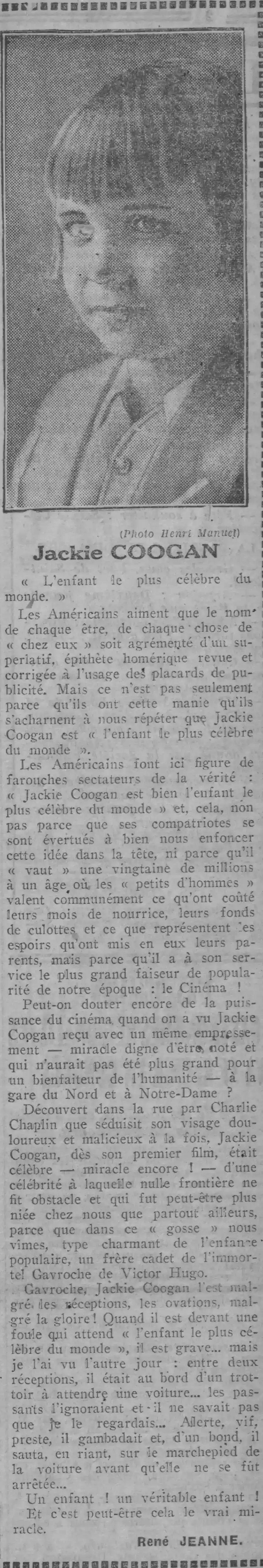  L'enfant le plus célèbre du monde