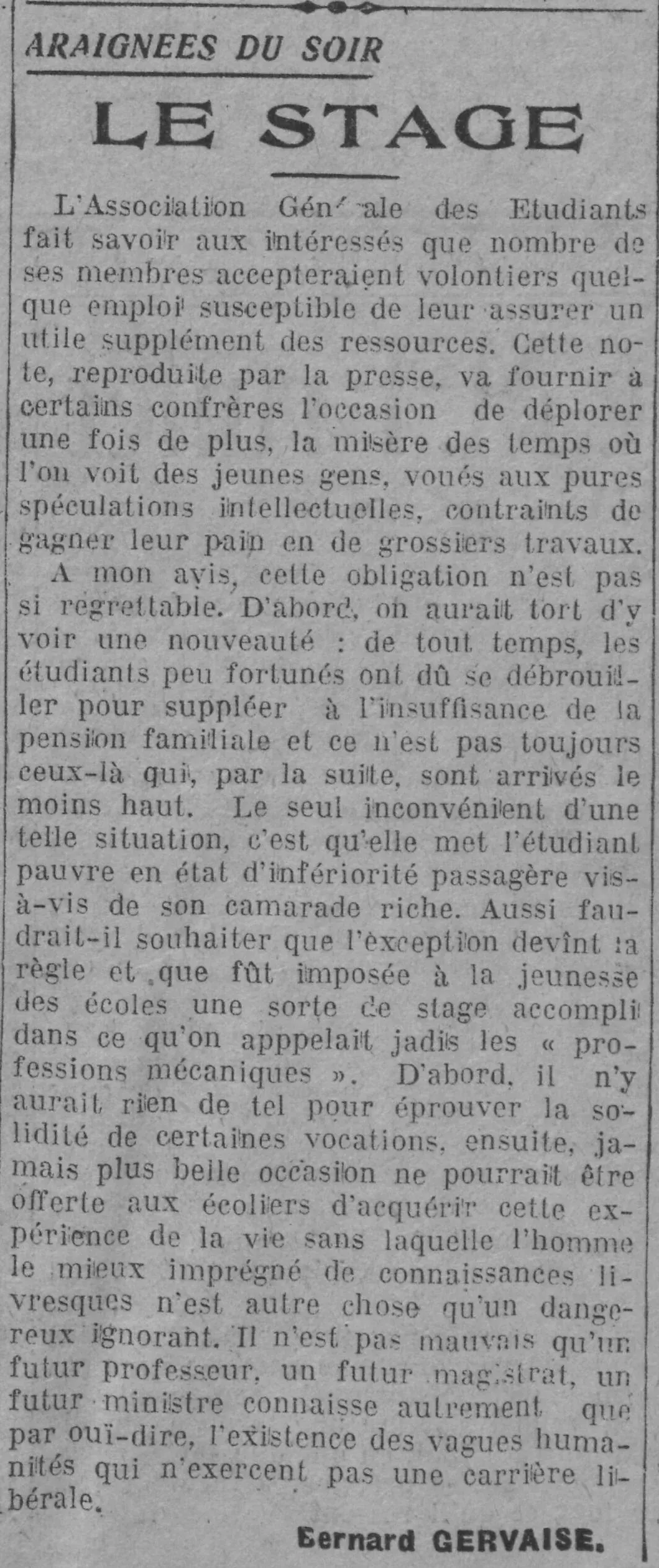 Poverty is nothing new