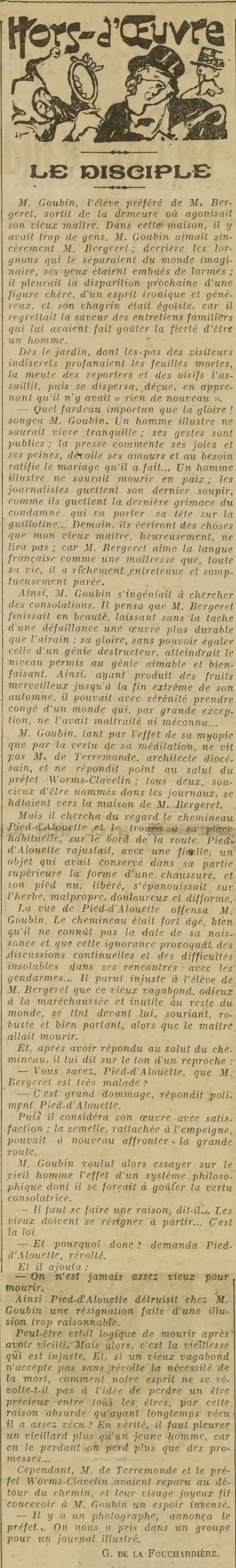  Quel fardeau importun que la gloire