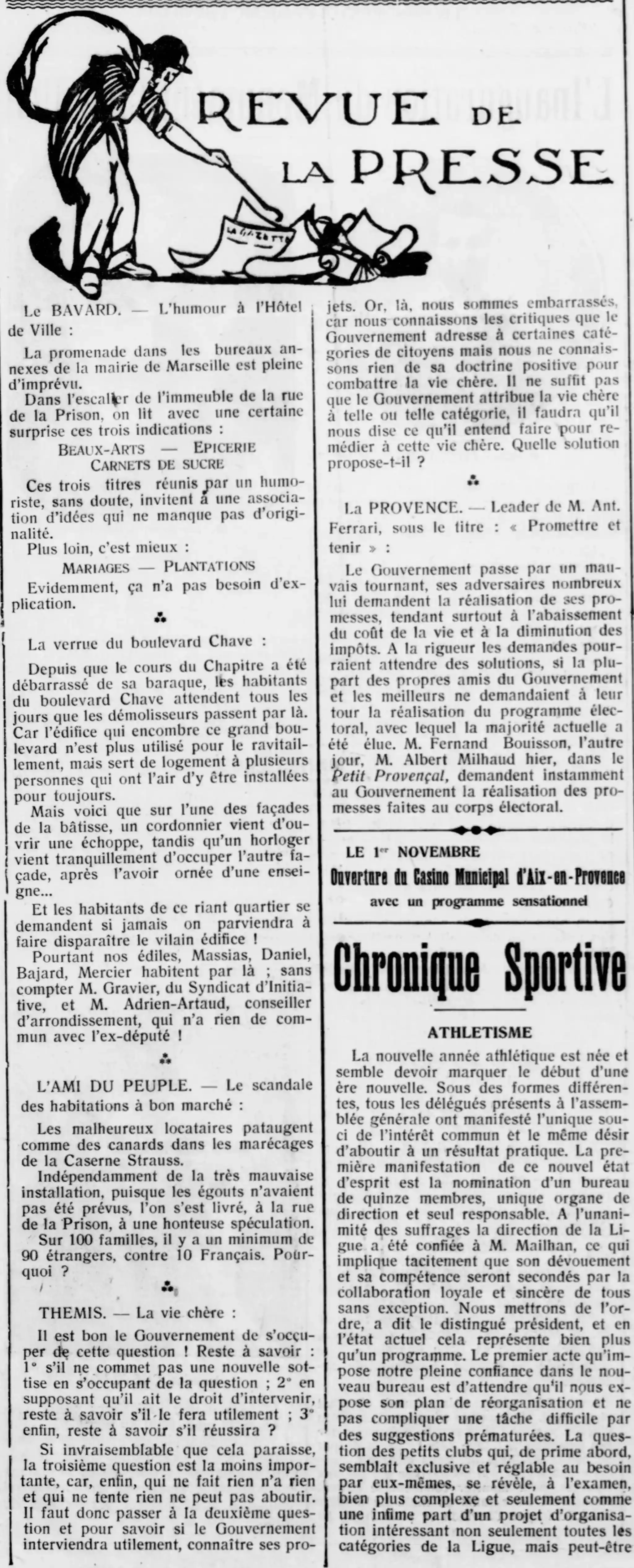 L'ami du peuple. Le scandale des habitations à bon marché