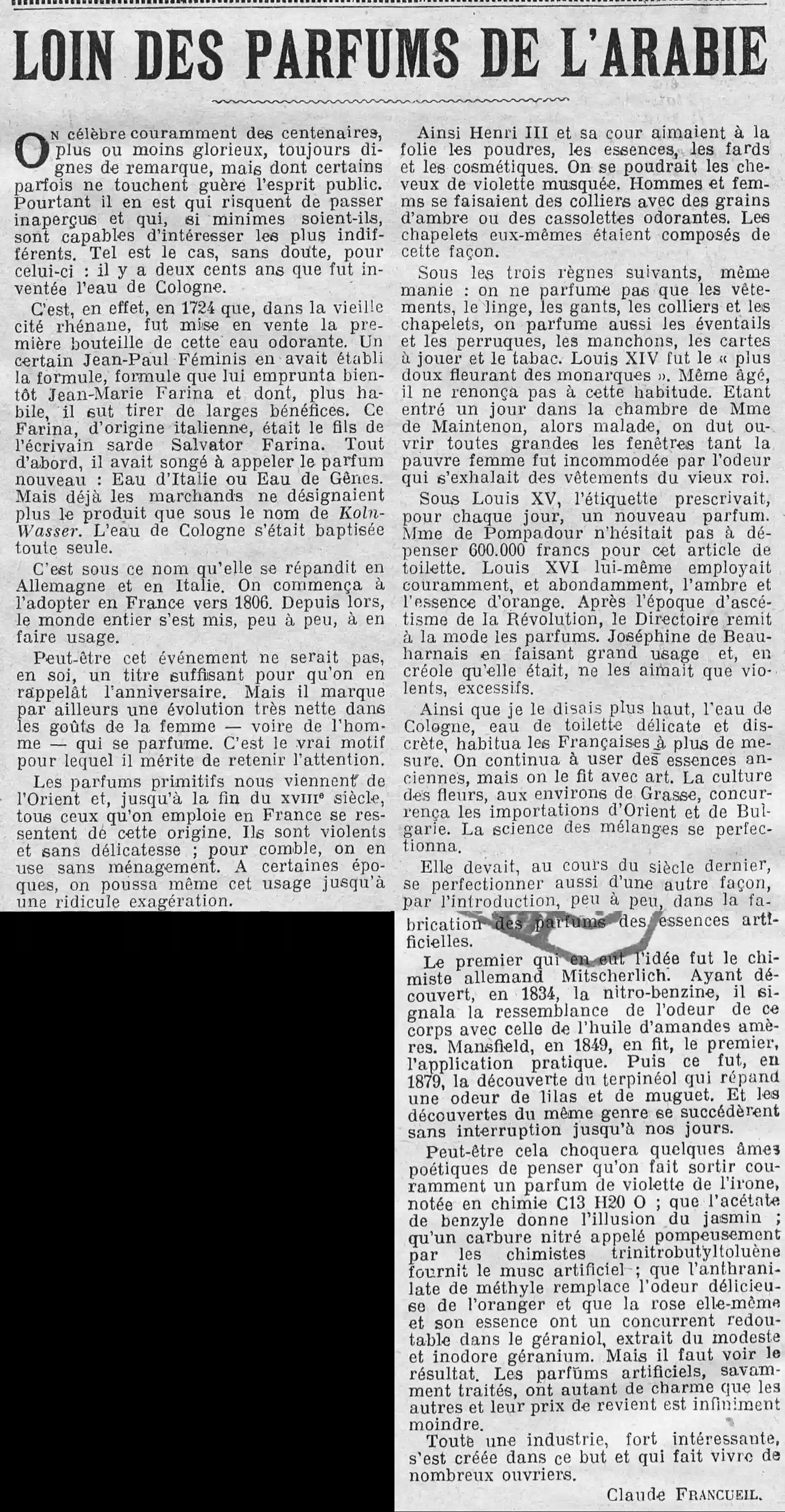  Loin des parfums de l'Arabie