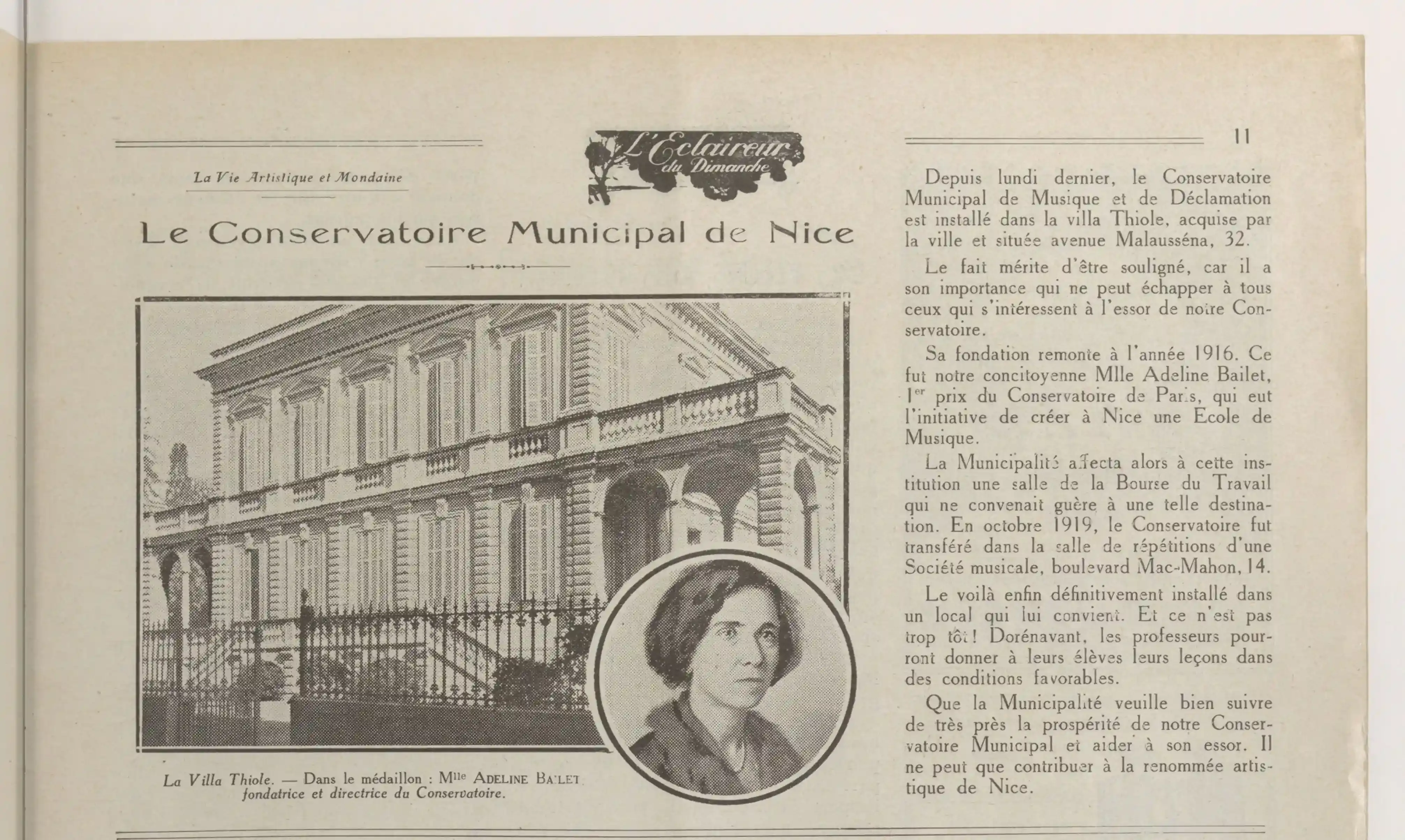 Artistic and social life at Nice