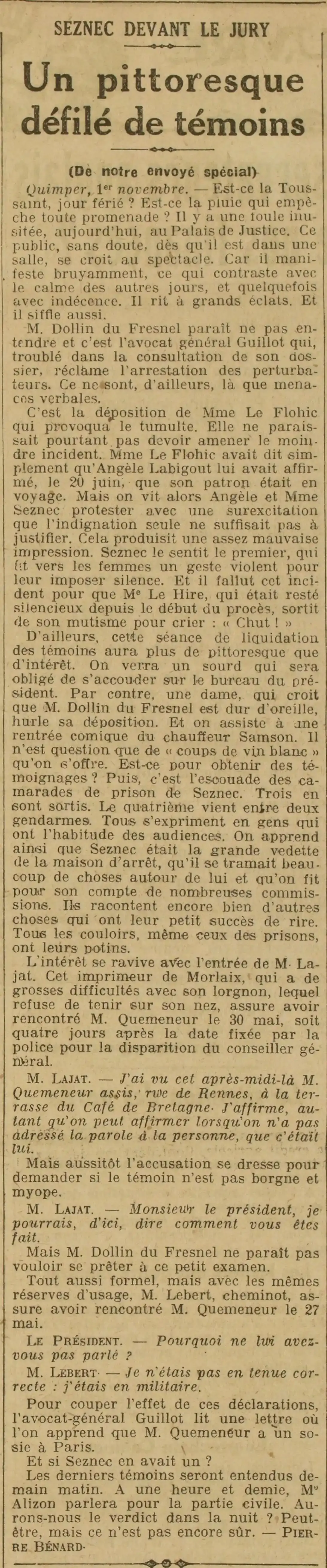 LOeuvre A picturesque parade of witnesses