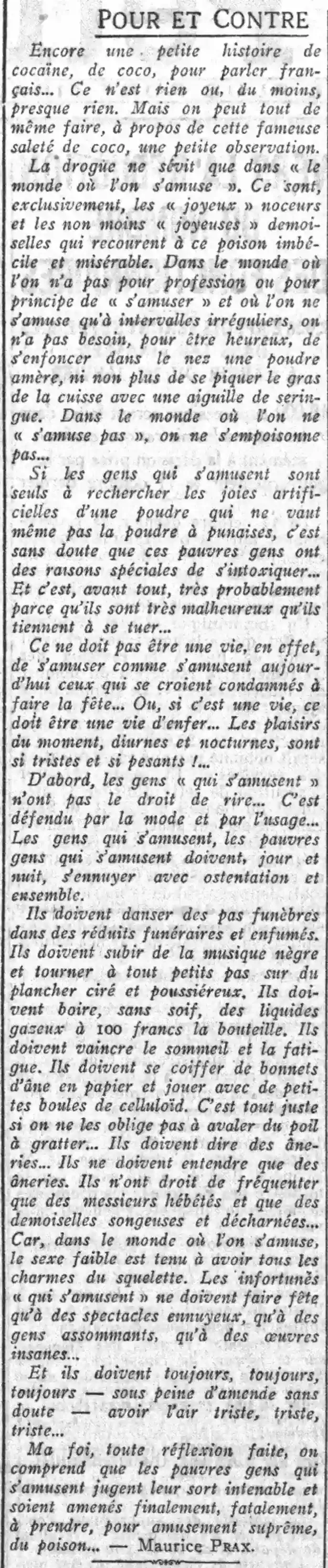 Z Le Petit Parisien 1924 11 11 The world where we have fun, the "happy" party-goers and the no less "pretty young ladies"