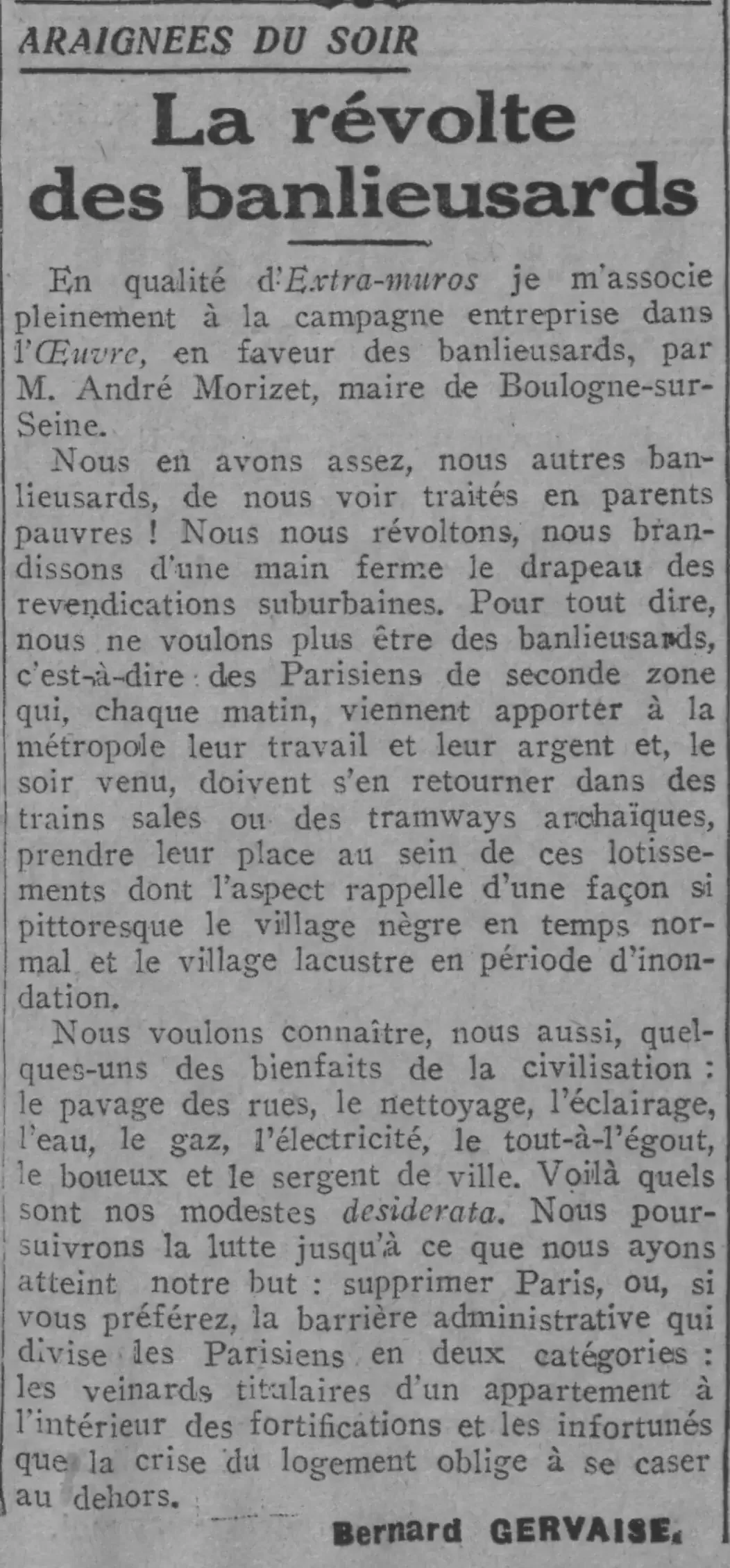   Paris soir 194 11 16 The Suburban Revolt