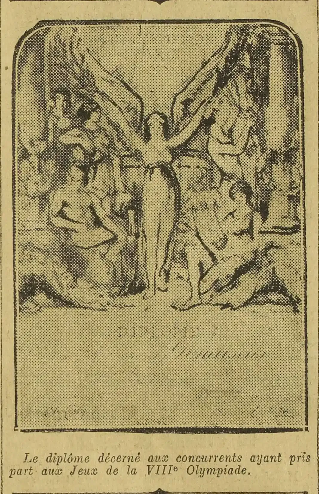  LAuto vélo 1924 11 16 In pictures, the diploma awarded to competitors who took part in the Olympic Games