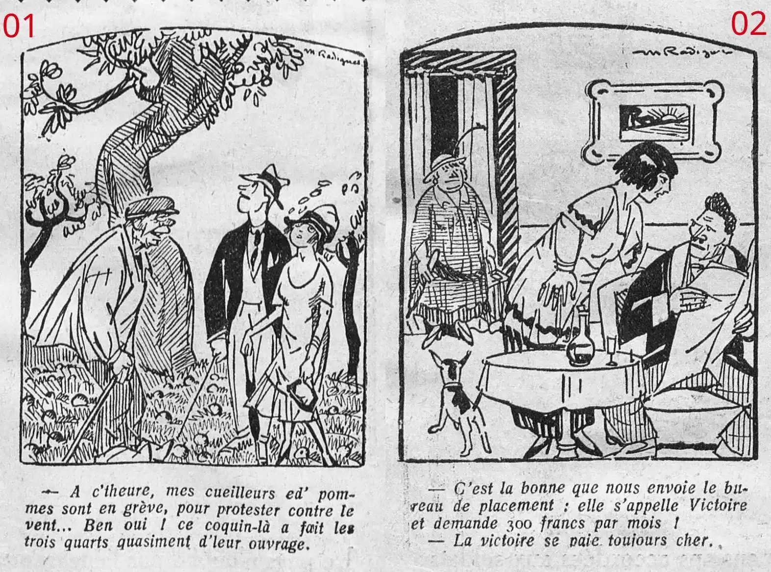 Z Le Petit Journal illustré deux dessins humoristiques