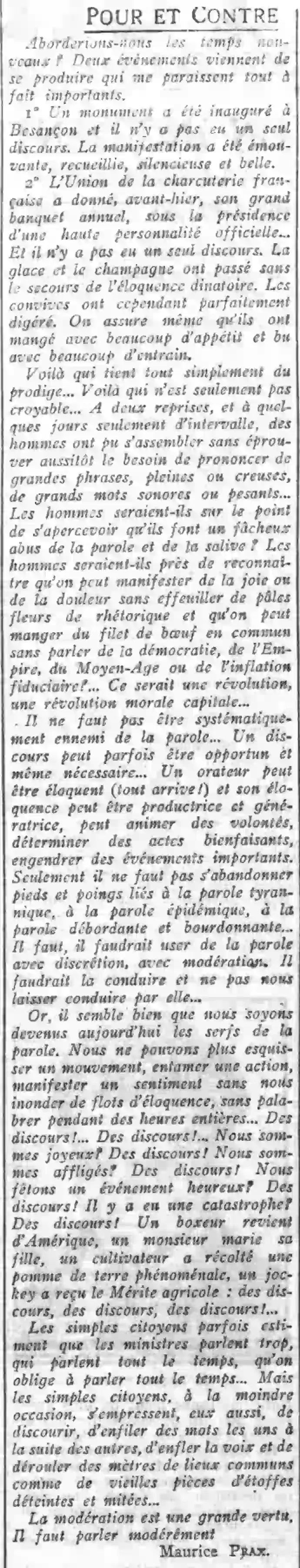 Les esclaves de la parole