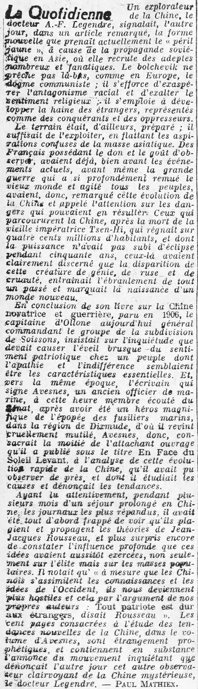  Les théories de Jean-Jacques Rousseau