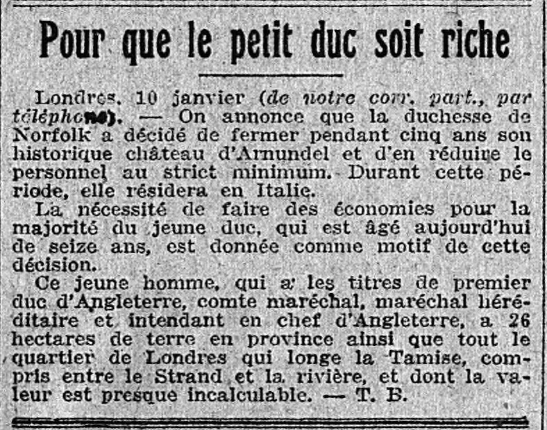  pour que le petit duc soit riche