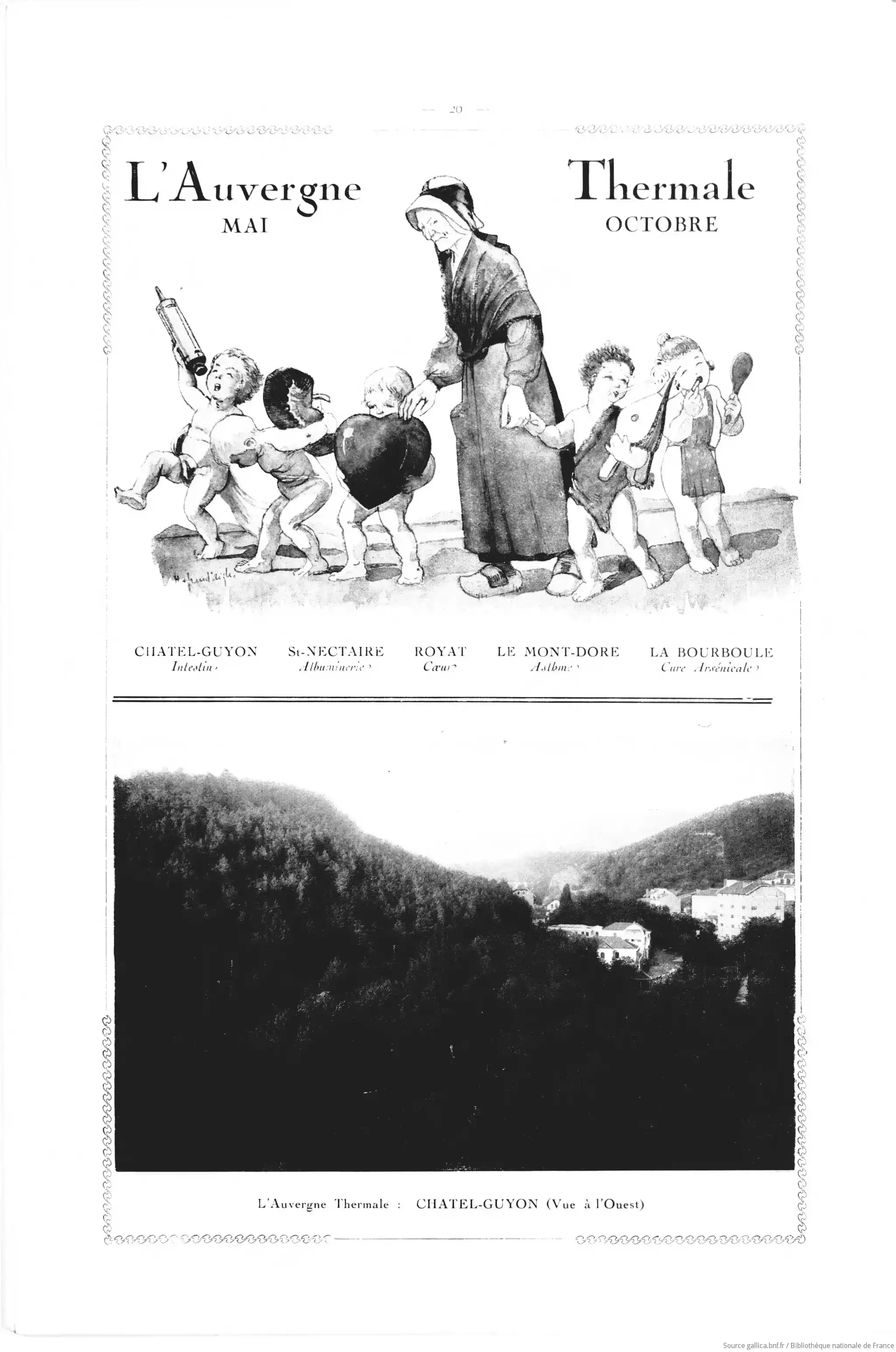  l'Auvergne thermale La Bourboule et Chatel-Guyon