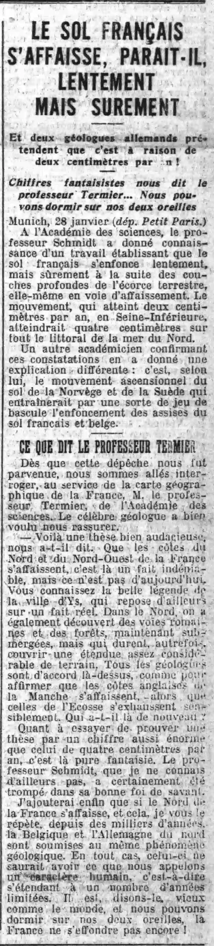 la France senfonce de 4cm par an