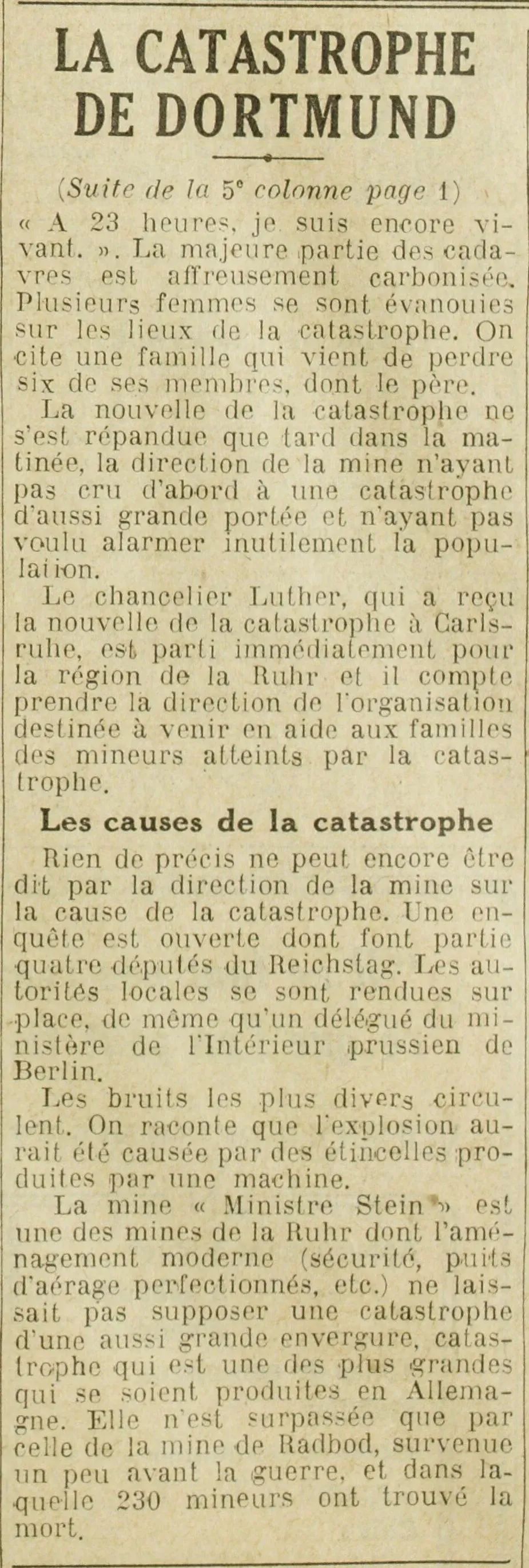 catastrophe de Dortmund