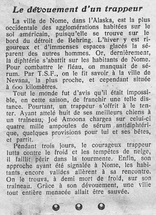 The devotion of a trapper