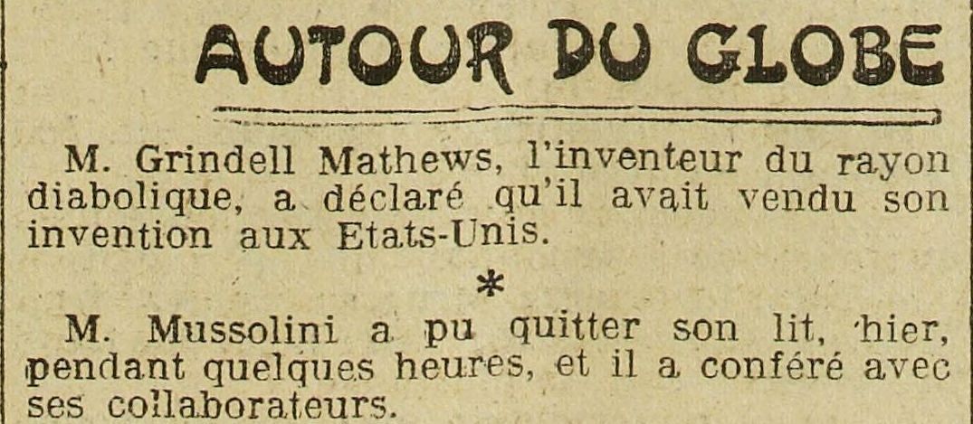  Grindell Mathews and his death ray