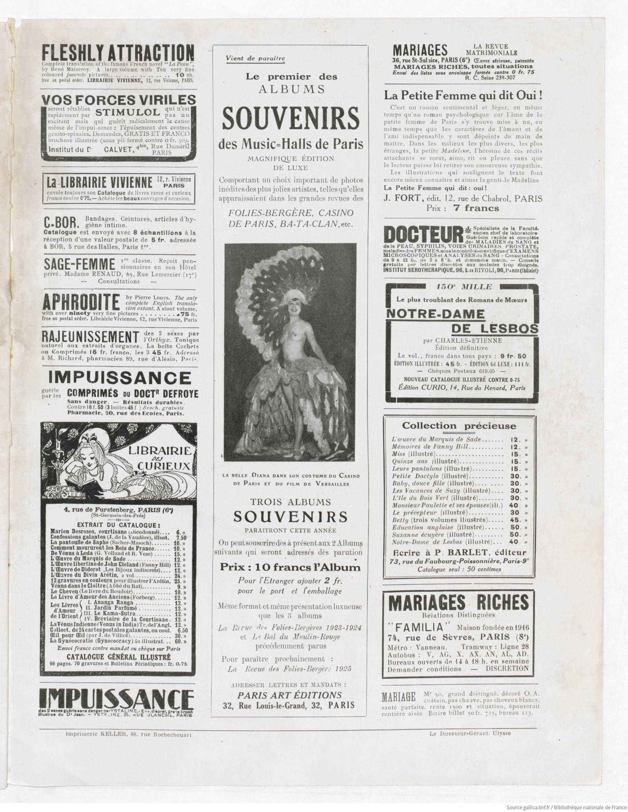 Paris plaisirs 1925 The enticing advertisements of the "Roaring Twenties"