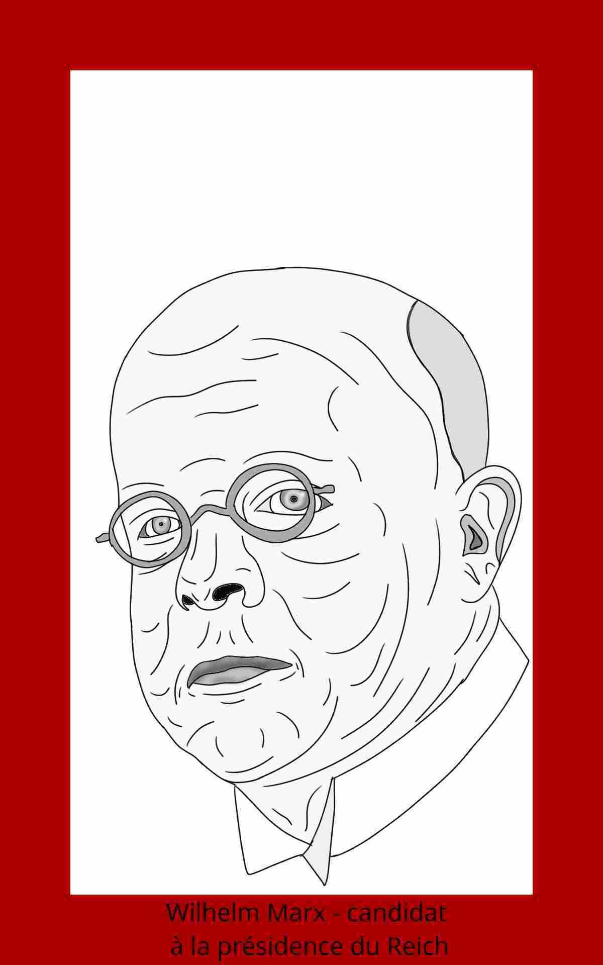 Wilhelm Marx candidat à la présidence du reich