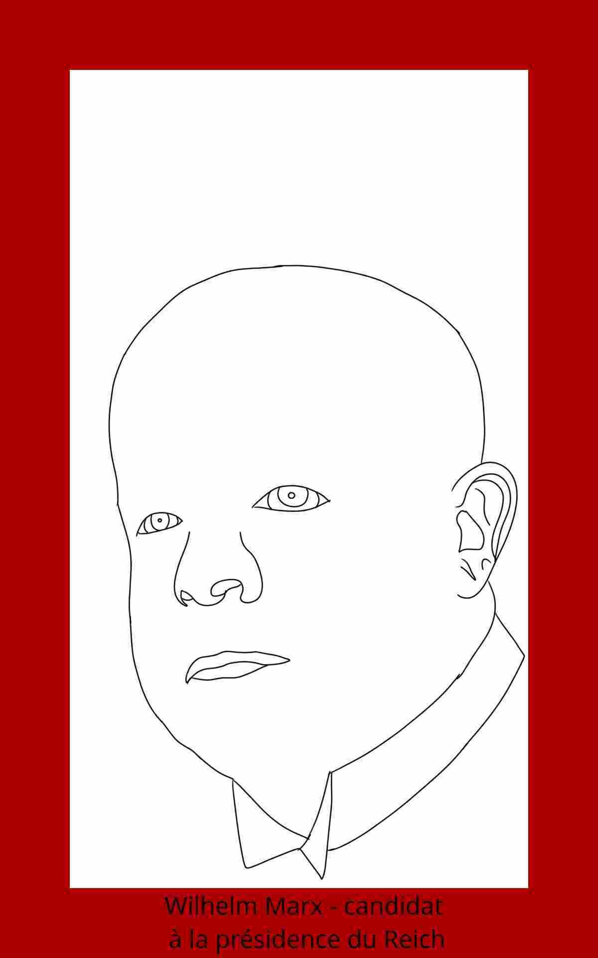 Wilhelm Marx candidat à la présidence du reich 