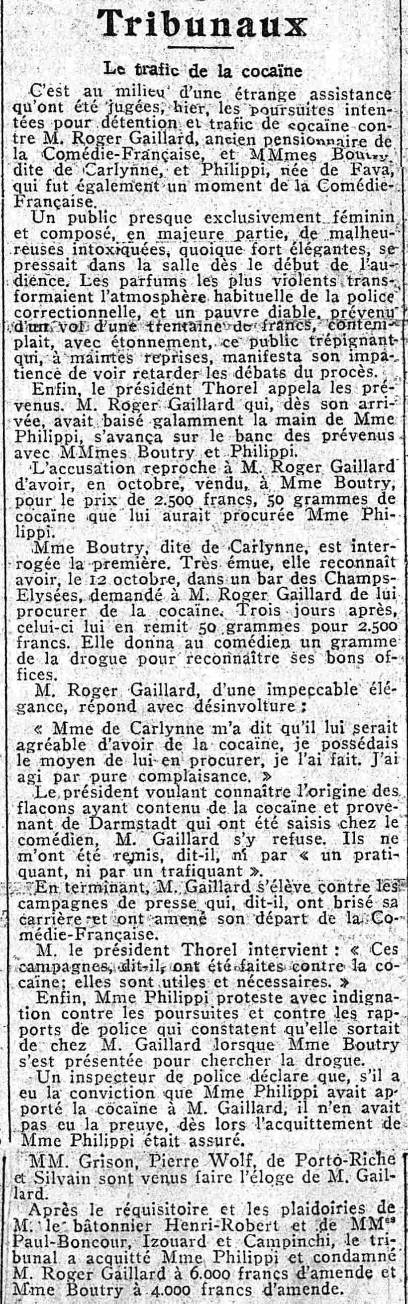 Courts: Cocaine trafficking