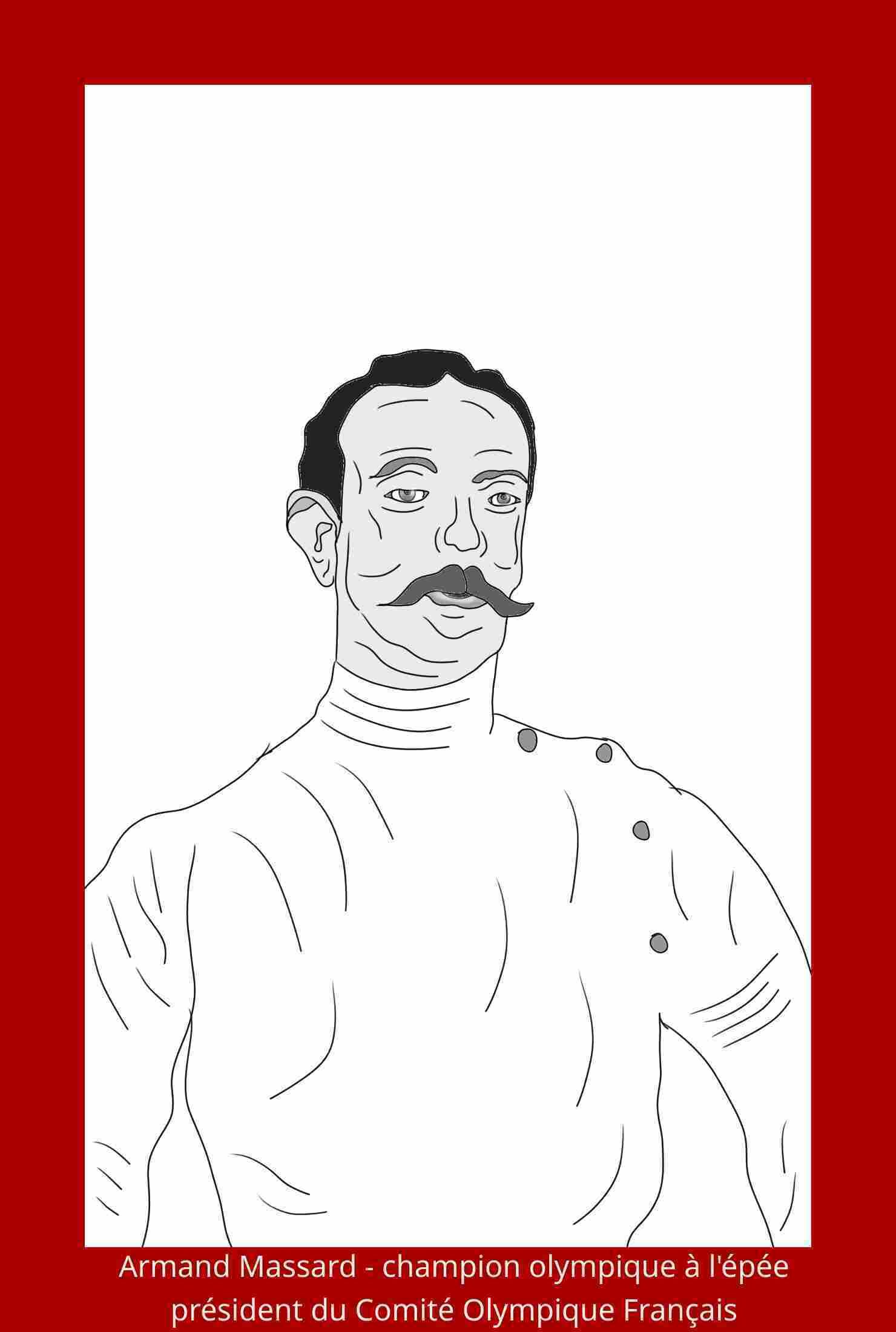 Armand Massard Olympic champion, president of the French Olympic Committee 