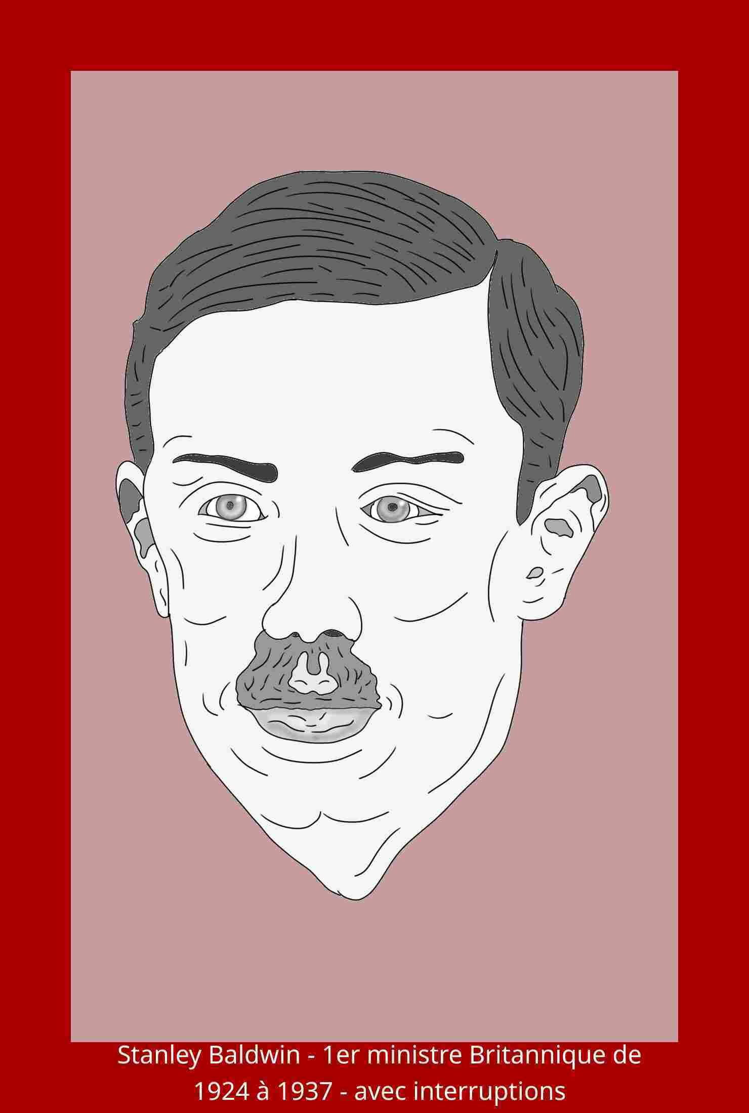 Stanley Baldwin 1er ministre Britannique de 1924 à 1937
