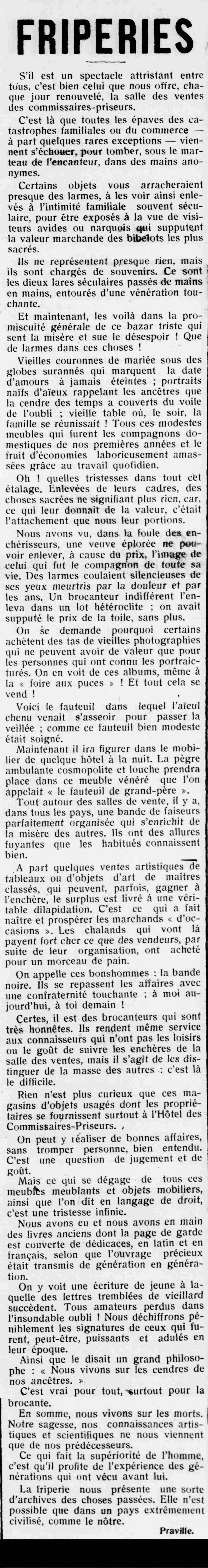 Le Cri de Marseille 1925 03 29 art 01 friperies 1