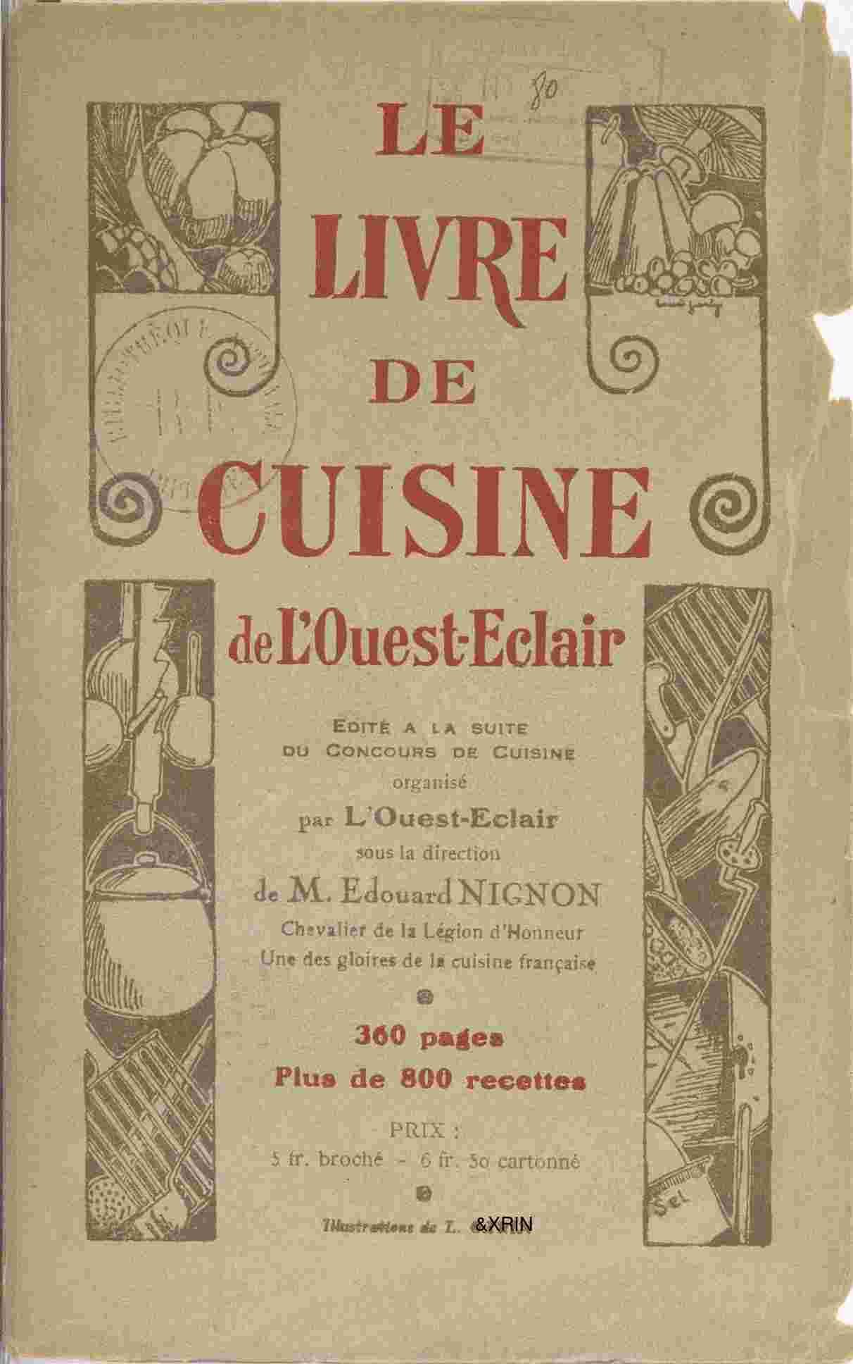 Le Livre de cuisine de lOuest Éclair 001