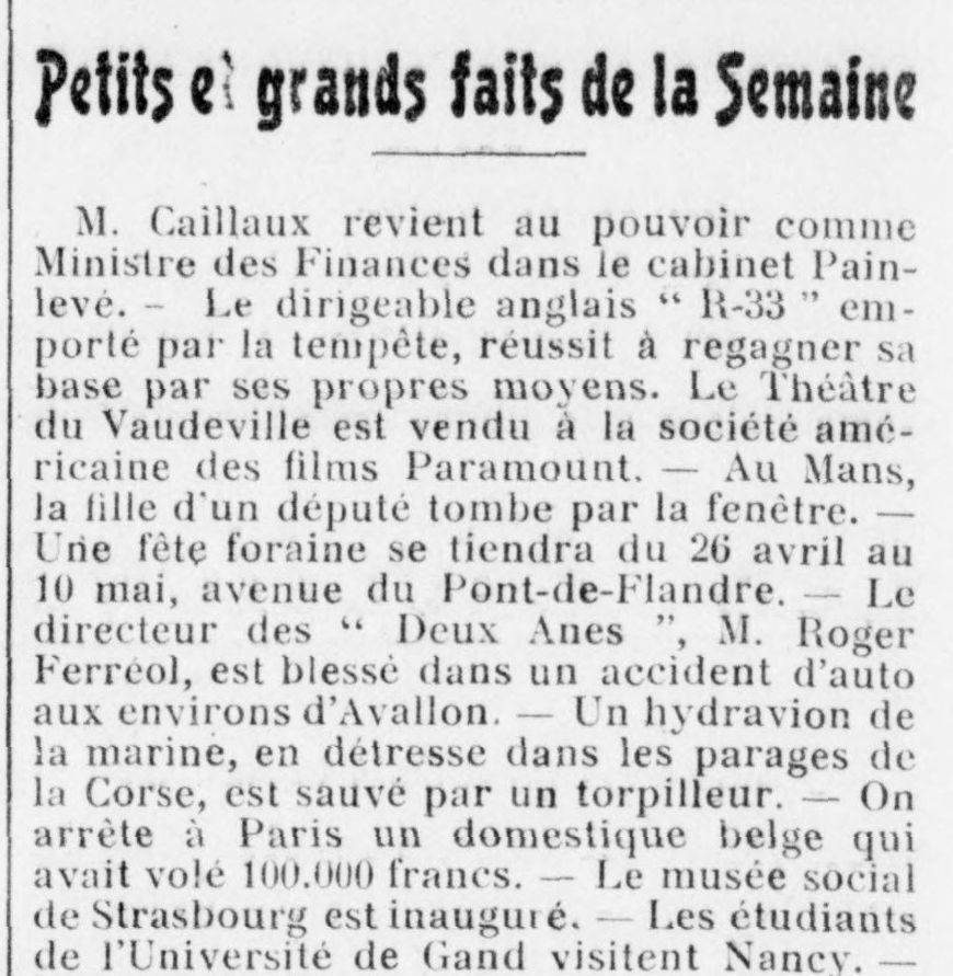 Le Funi - Petits et Grands Faits de la Semaine 17