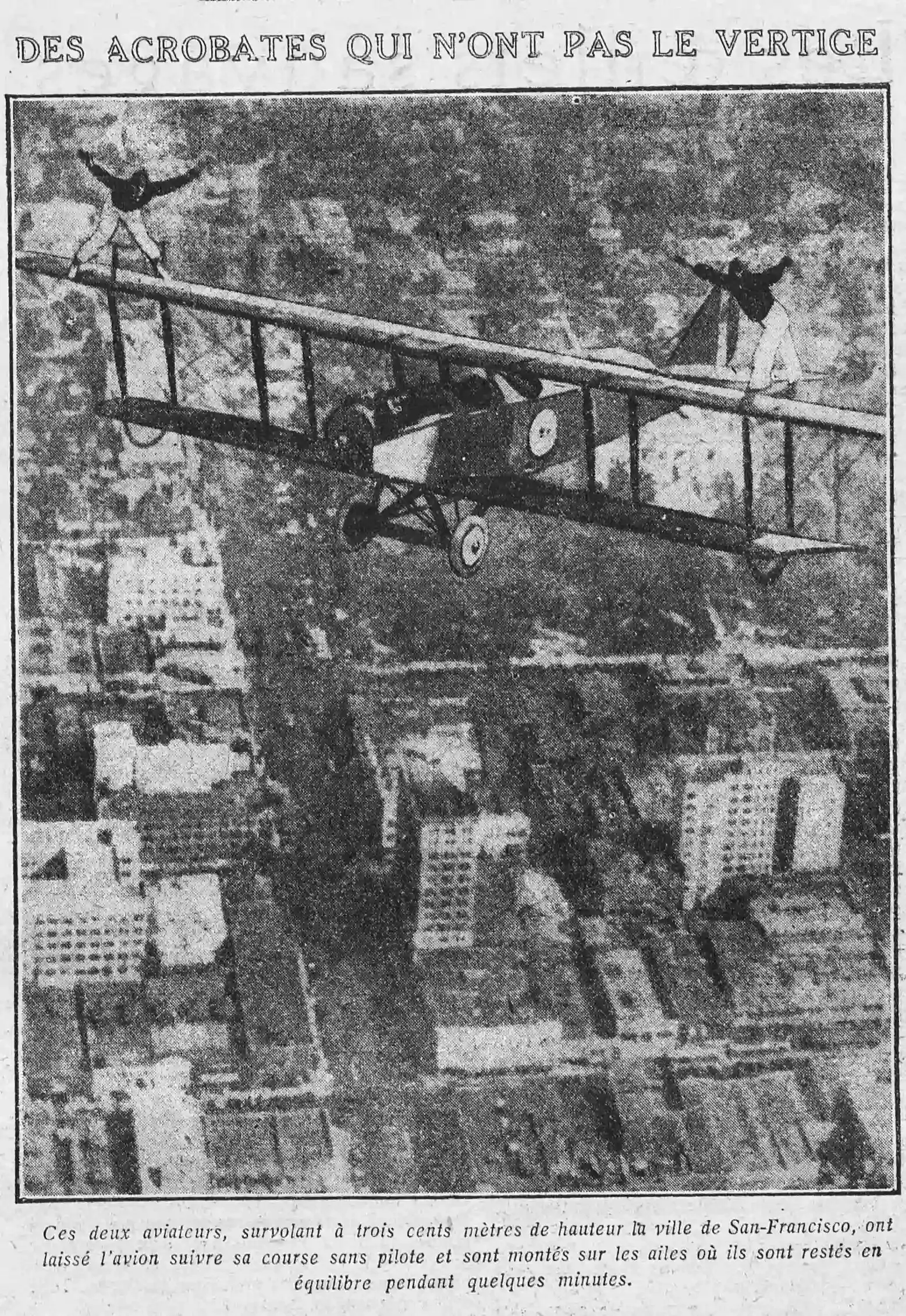 Le Petit journal illustré 1925 05 31 acrobats who aren't afraid of height